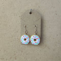 Vanilla Frosted Donut Earrings