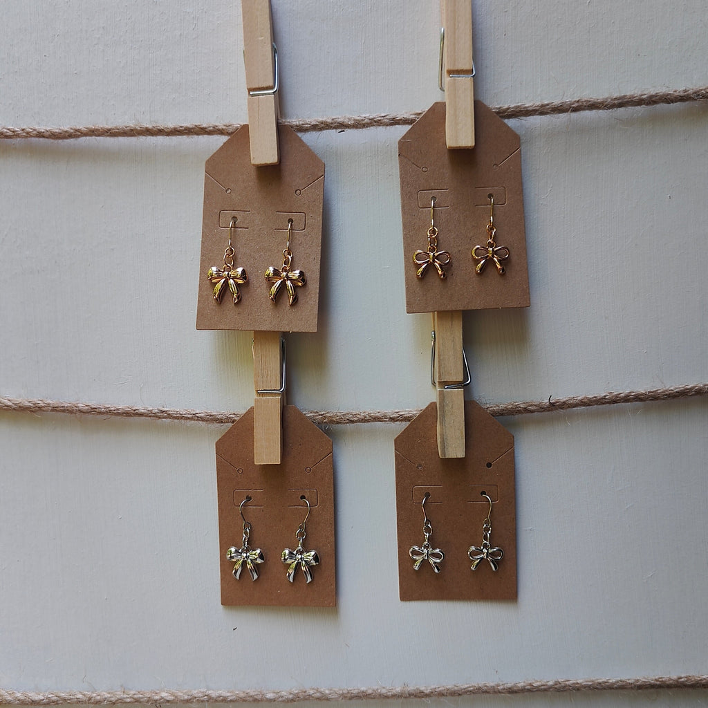 Bow Drop Earrings