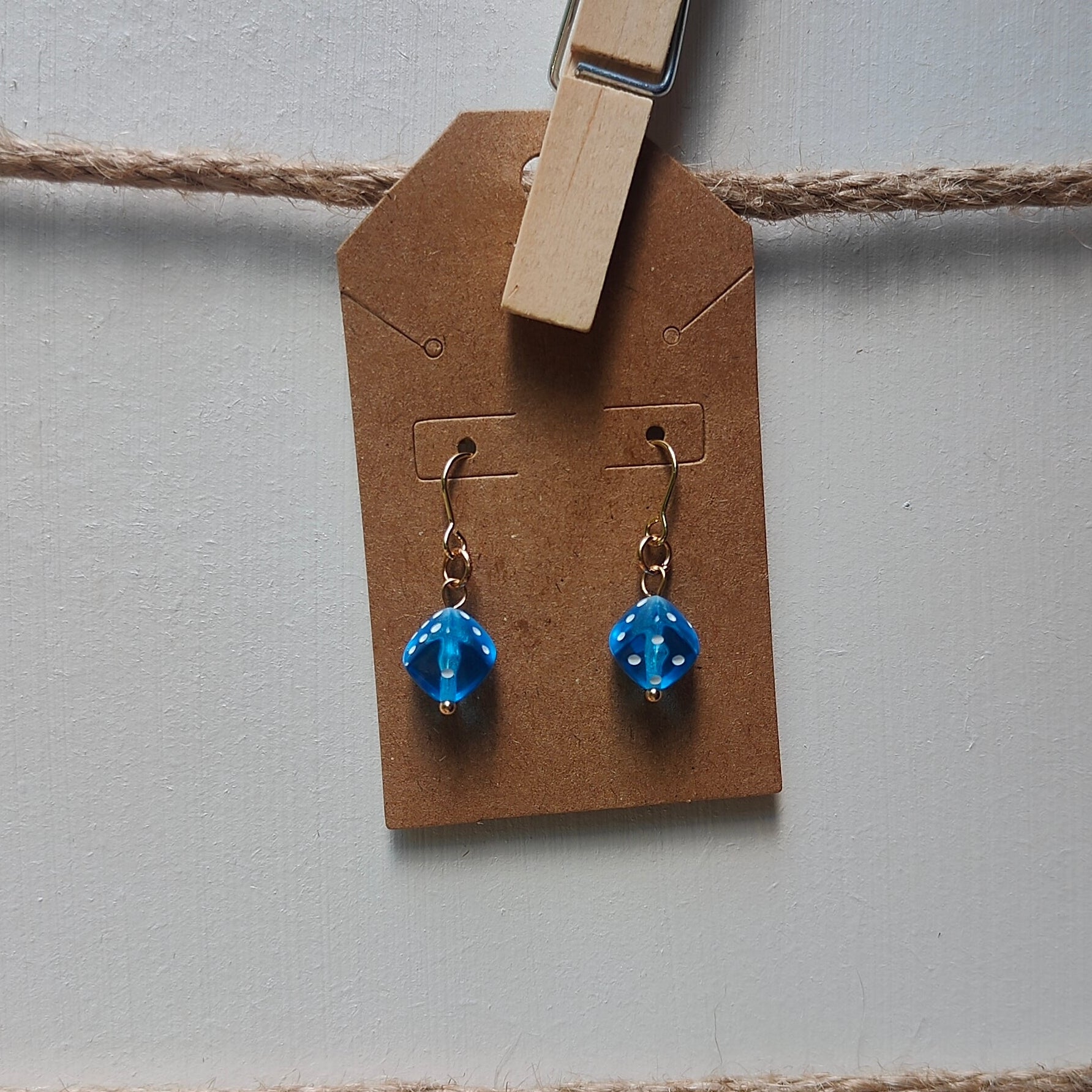 Colorful Dice Drop Earrings