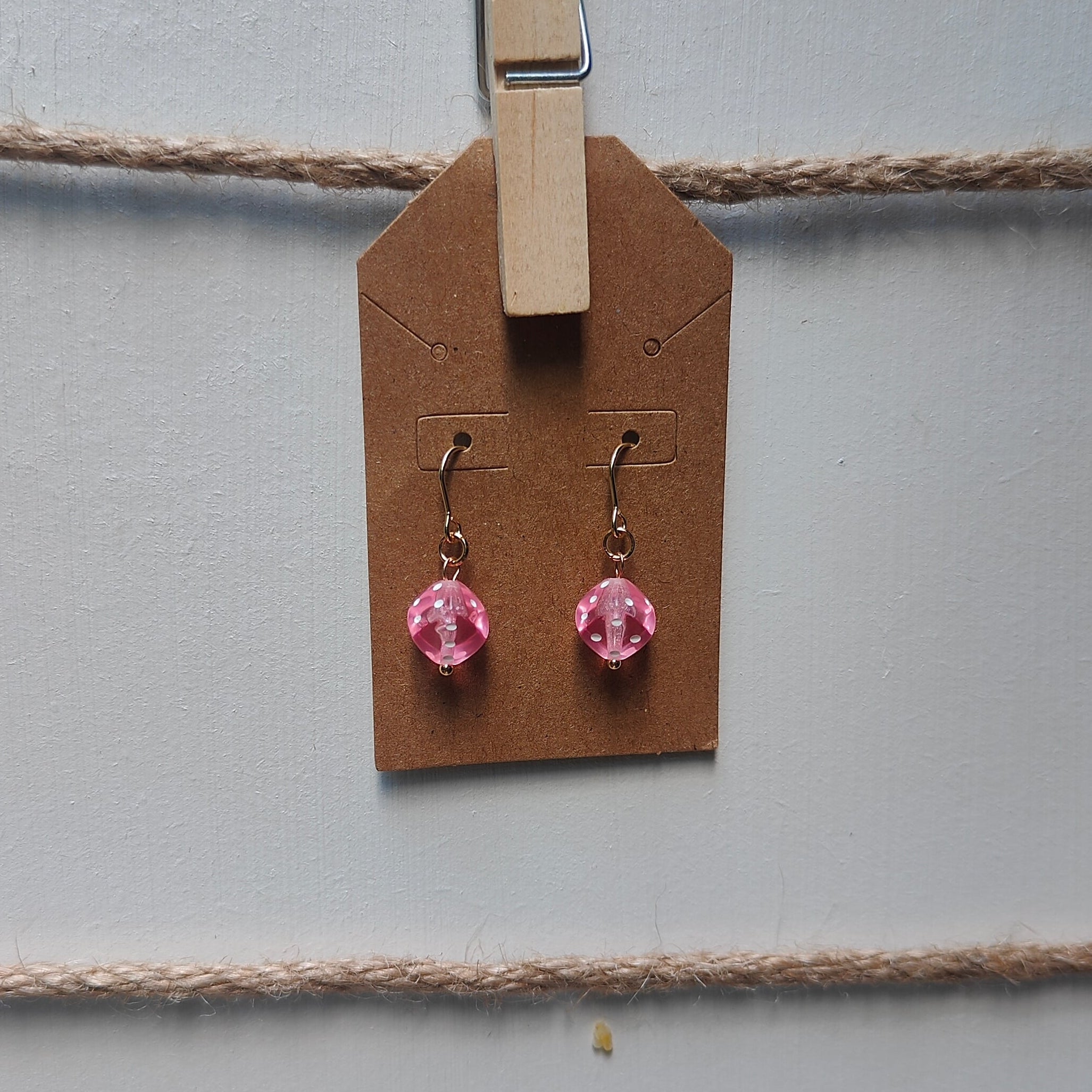 Colorful Dice Drop Earrings