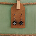 Black and White Dice Earrings