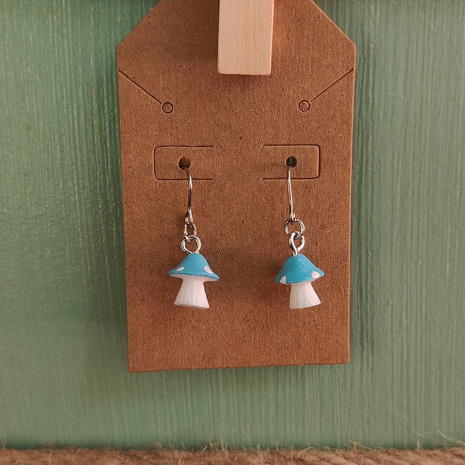 Small Mushroom Drop Earrings