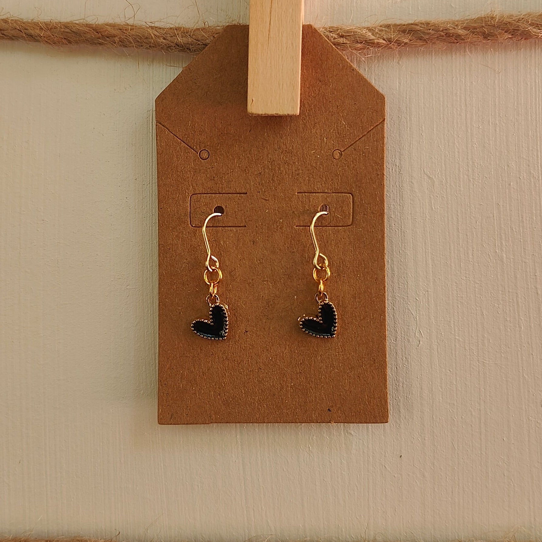 Dangle Color Hearts Earrings