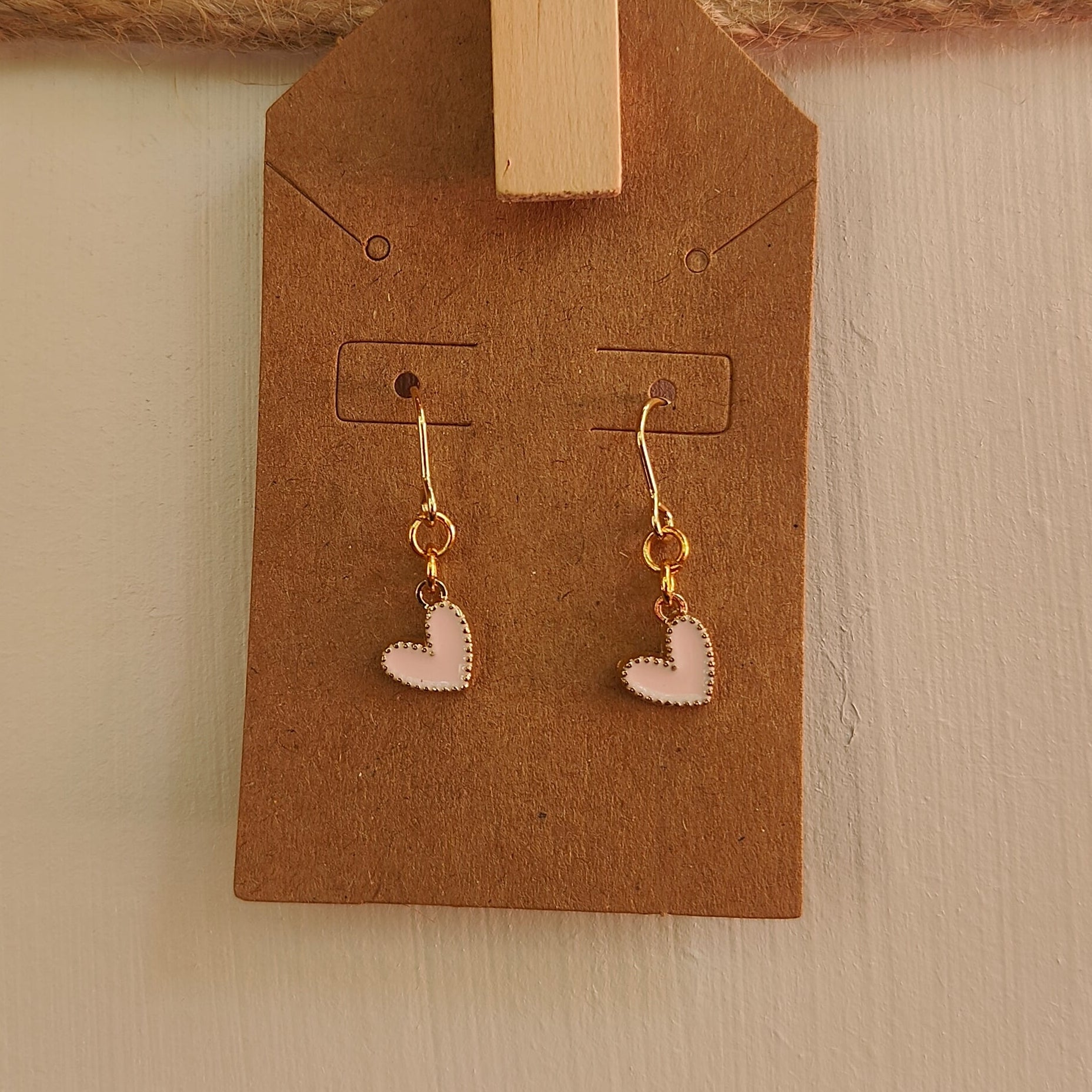 Dangle Color Hearts Earrings