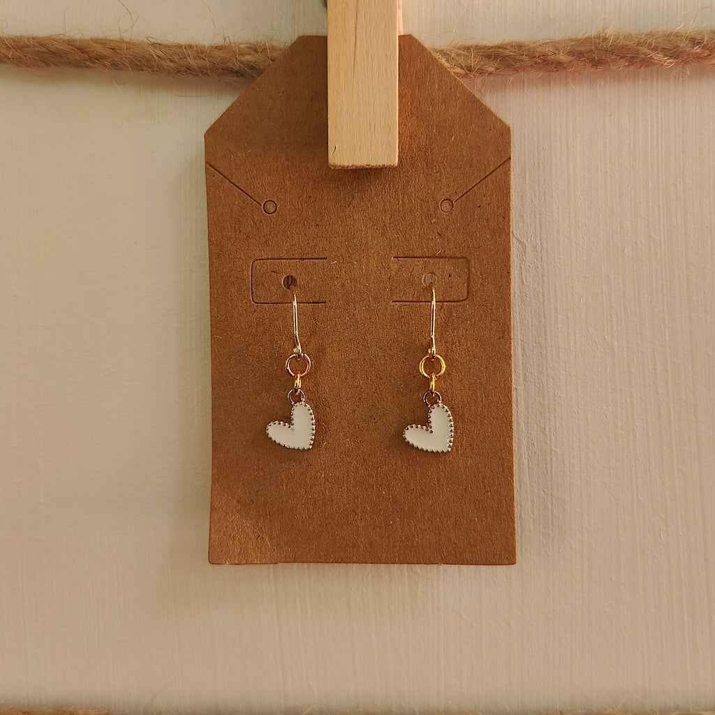 Dangle Color Hearts Earrings