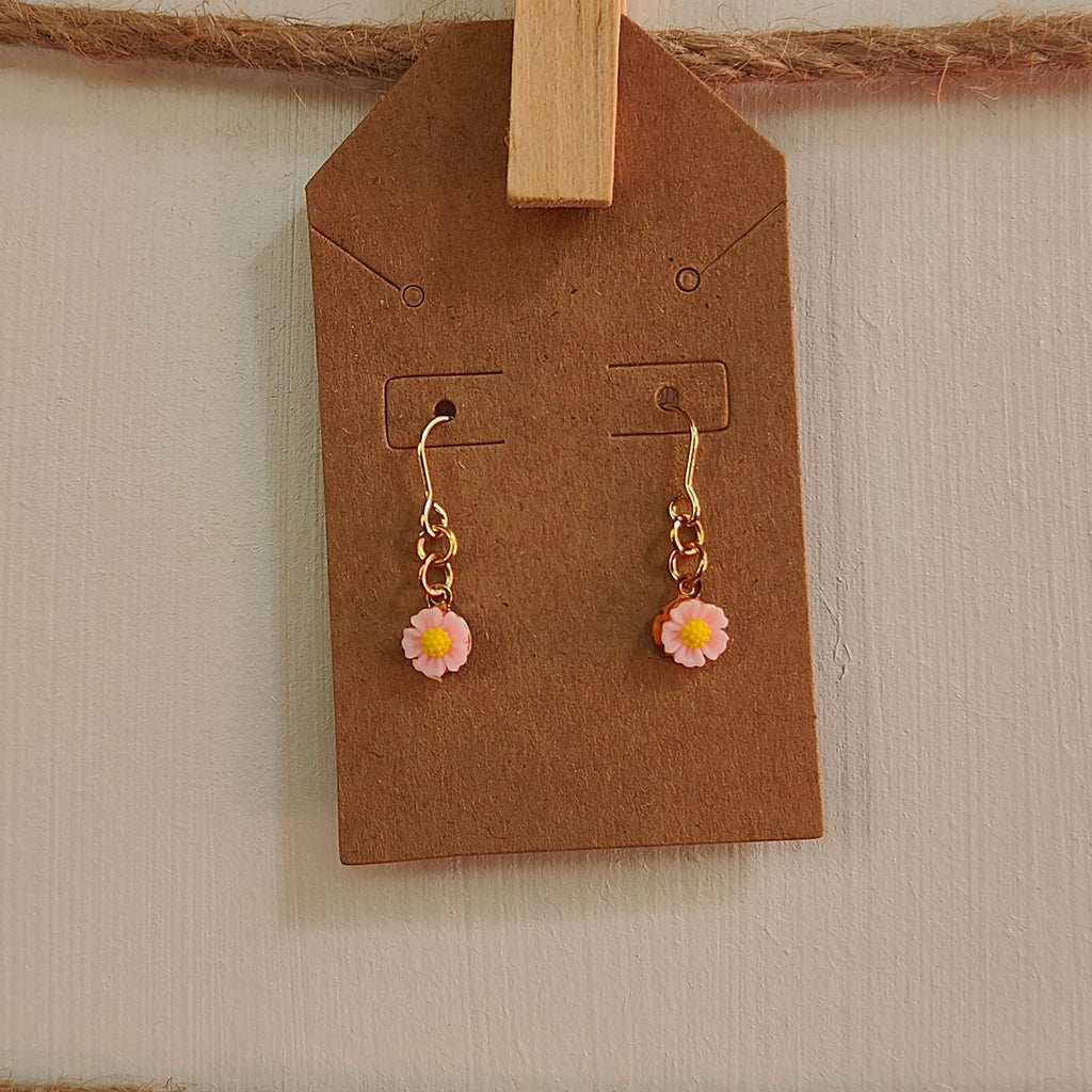 Small Flower Dangles Earrings
