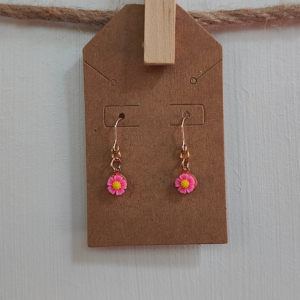 Small Flower Dangles Earrings