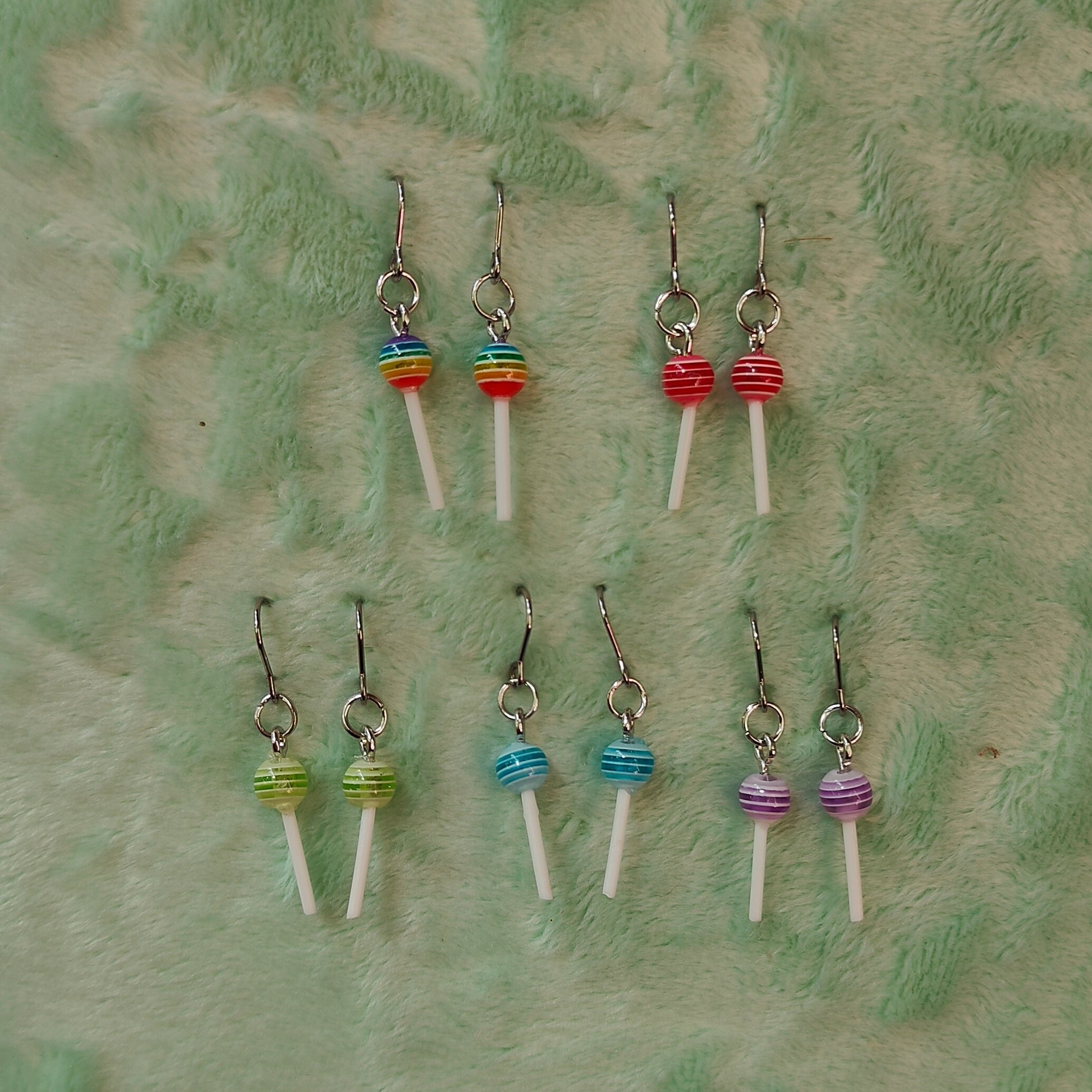 Small Lollipop Dangle Earrings