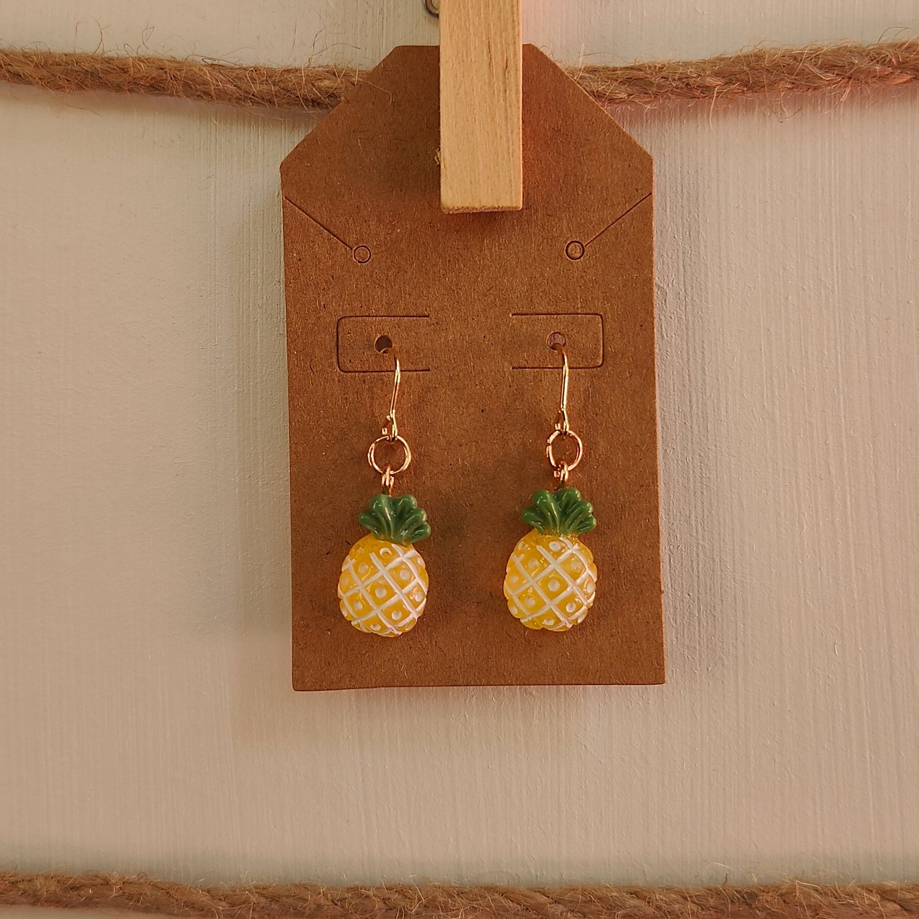 Resin Fruit Dangle Earrings