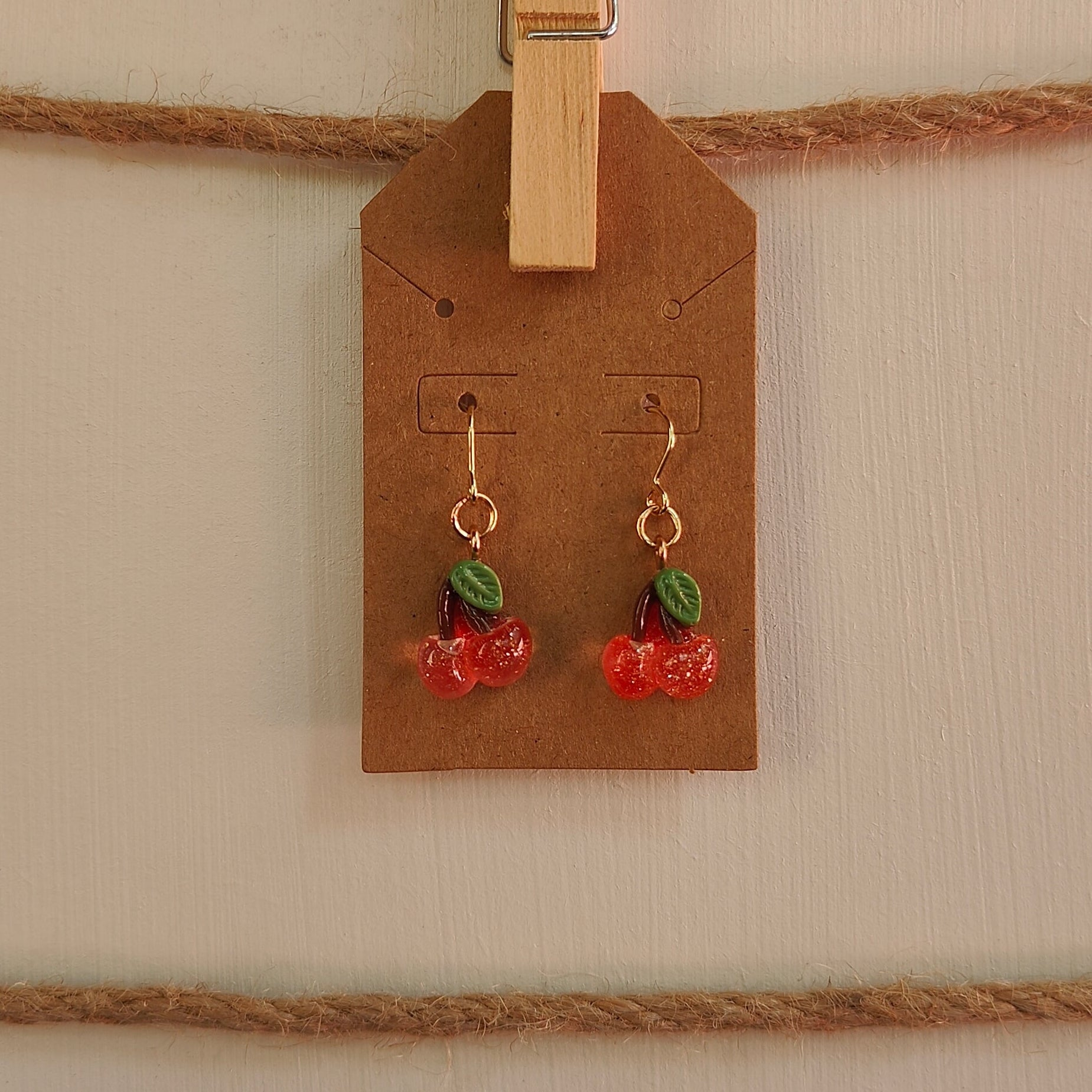 Resin Fruit Dangle Earrings