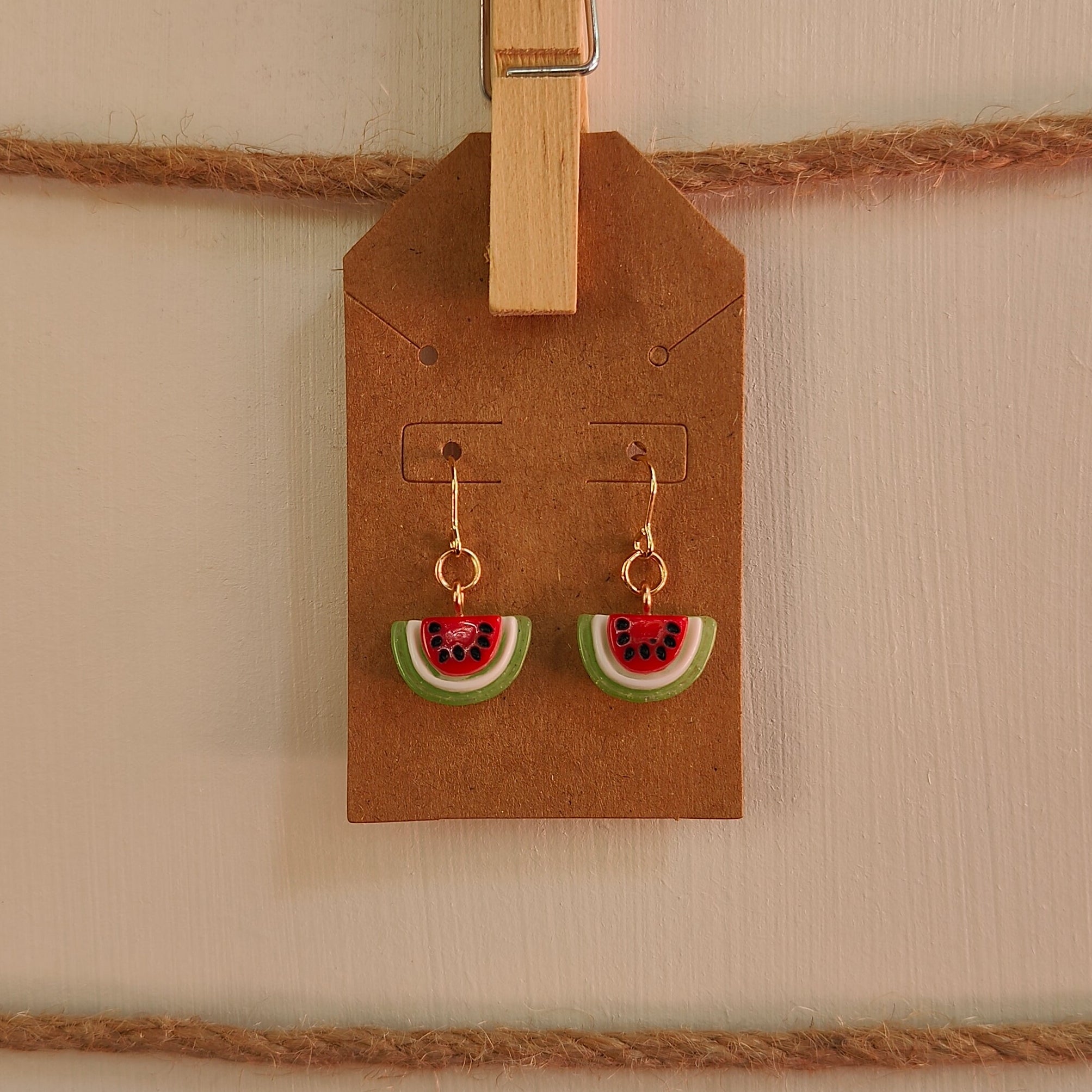Resin Fruit Dangle Earrings