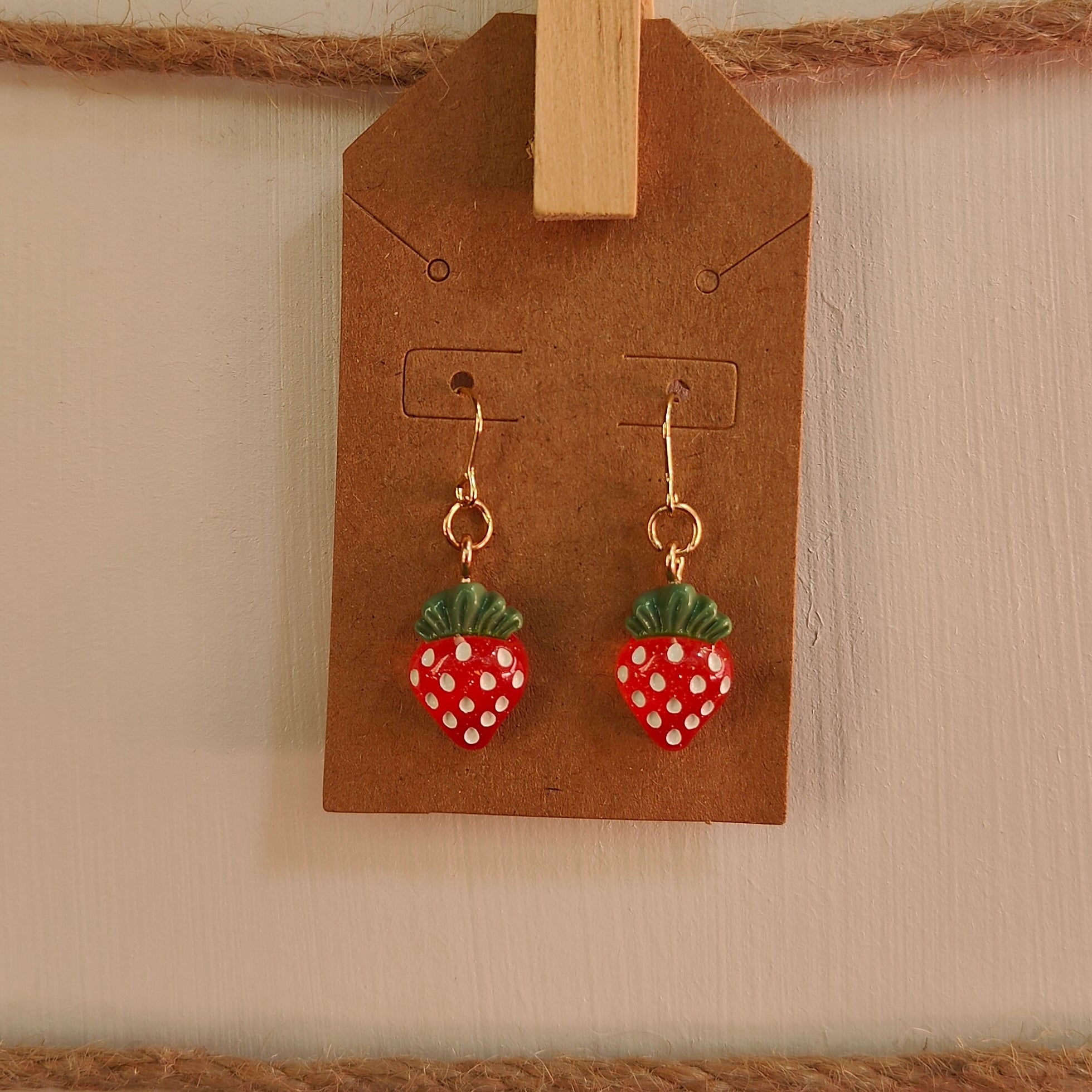 Resin Fruit Dangle Earrings