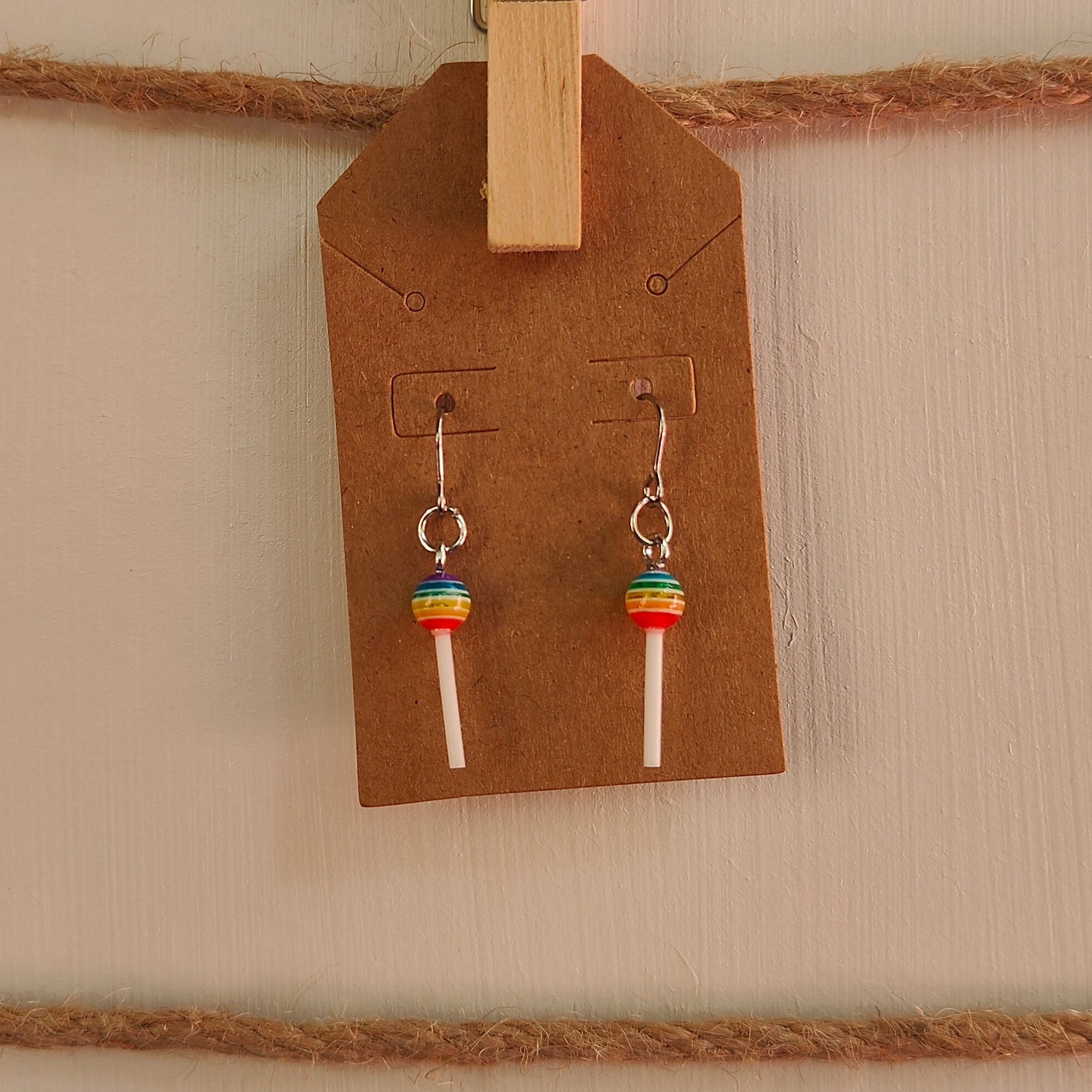 Small Lollipop Dangle Earrings