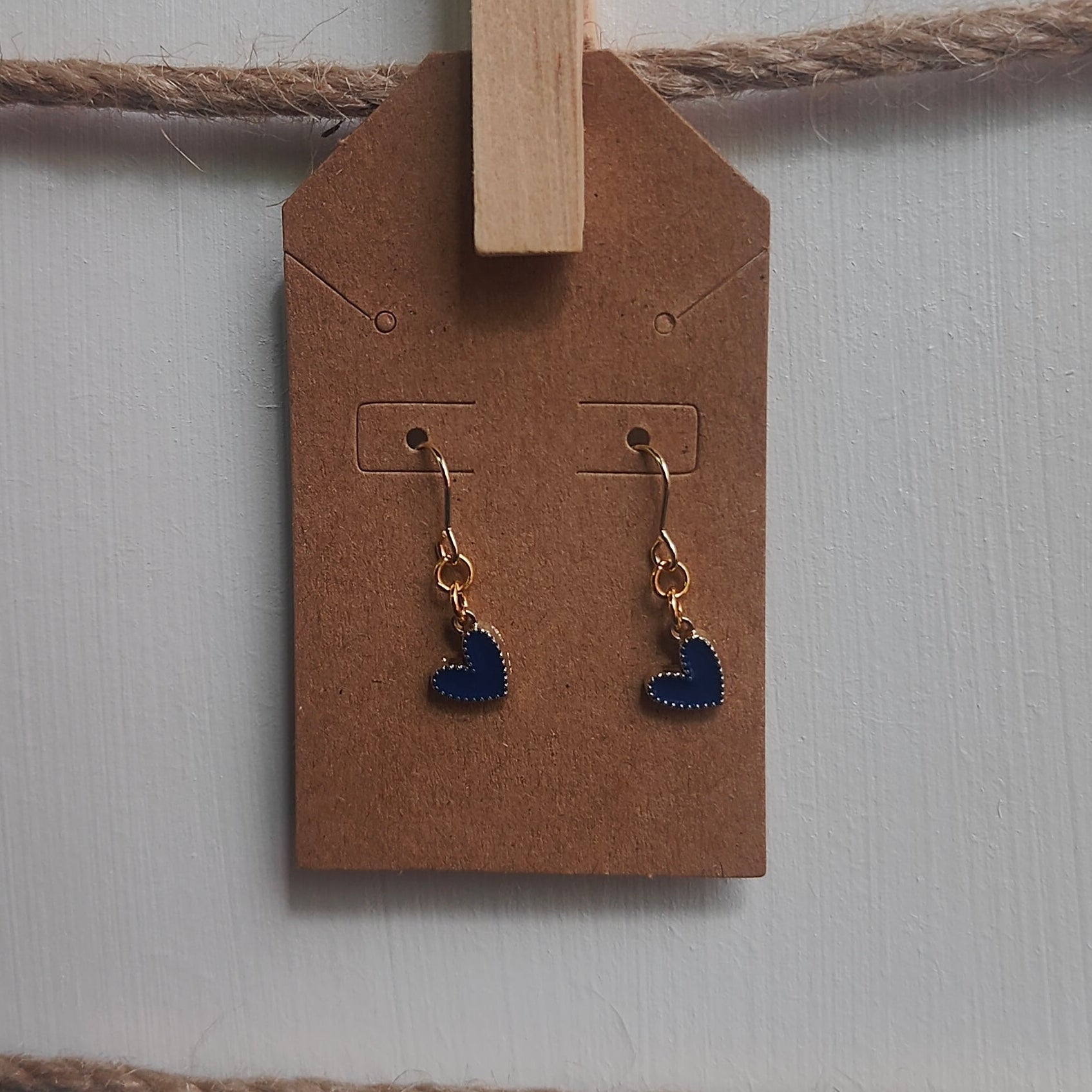 Dangle Color Hearts Earrings